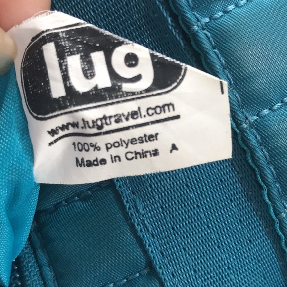 Lug quilted crossbody bag purse blue dark teal - Picture 11 of 11